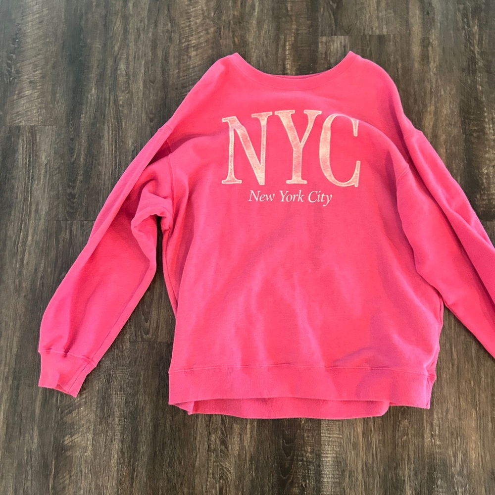 Hollister Pink NYC Women's Sweater